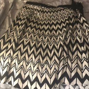 BCBG sequin print skirt. WornXS fits like a 4.